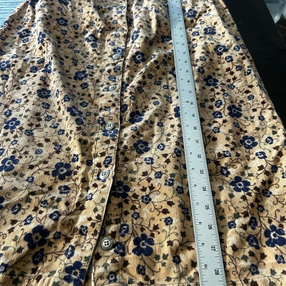 Bobbie Brooks Tan Pencil Skirt Midi Length Casual corduroy - Picture 9 of 11